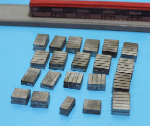 21 Containerblöcke Rohlinge (1 Set) unbekannter Hersteller
